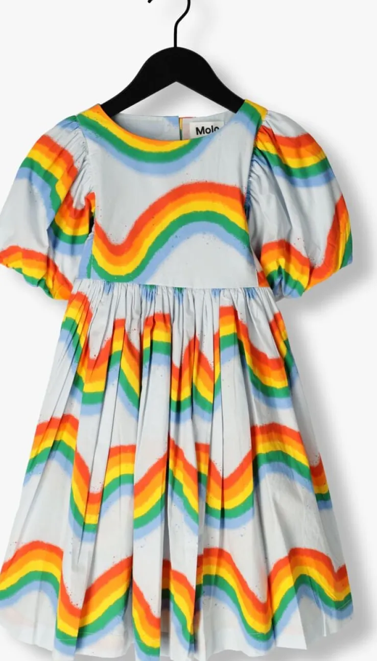 lichtblauwe molo midi jurk calyita