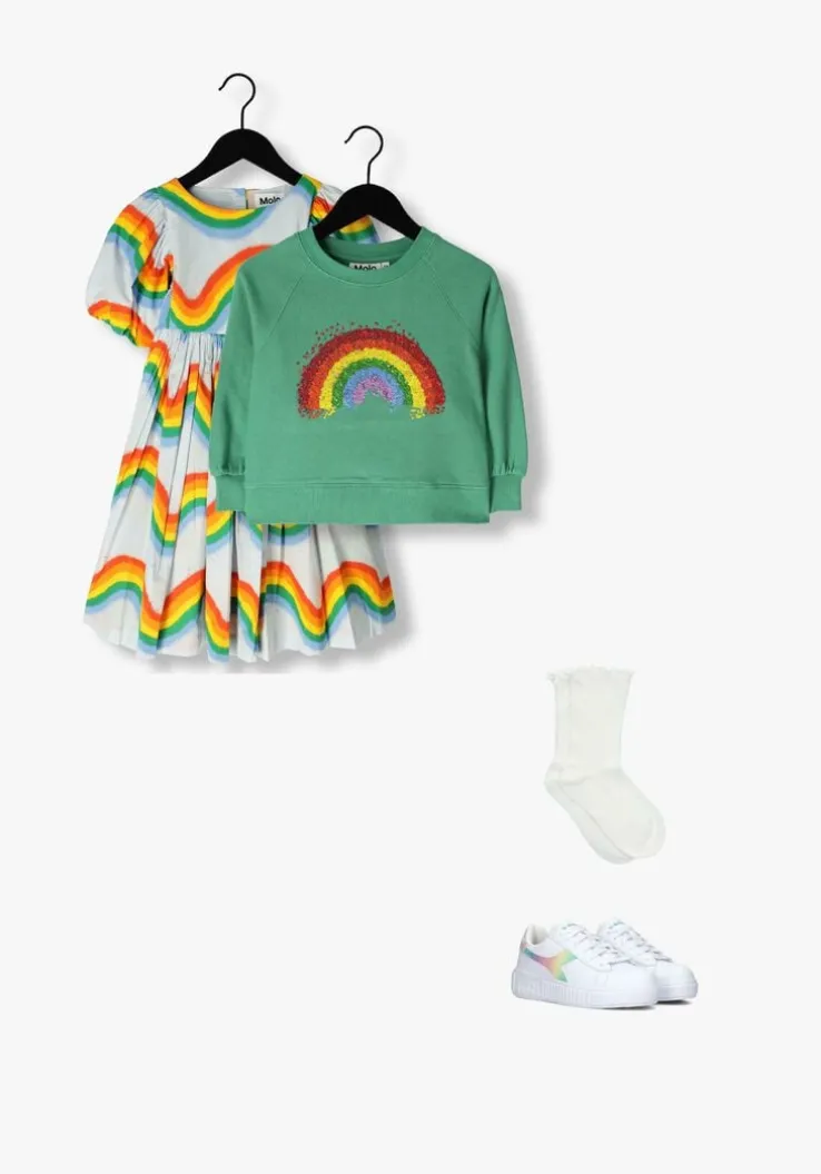 lichtblauwe molo midi jurk calyita