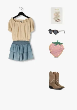 lichtblauwe molo minirok bonita