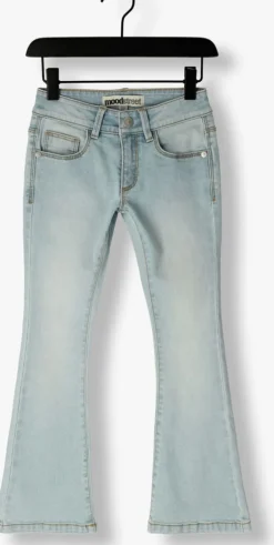 lichtblauwe moodstreet flared jeans mt stretch flared jeans