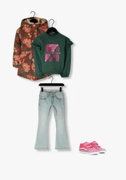 lichtblauwe moodstreet flared jeans mt stretch flared jeans