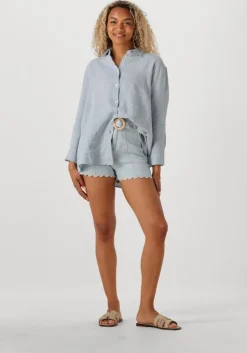 lichtblauwe mr mood korte broek mrs clara short