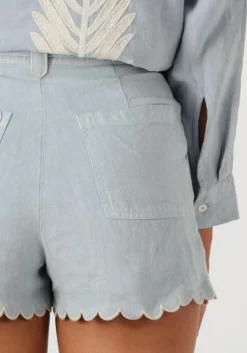 lichtblauwe mr mood korte broek mrs clara short