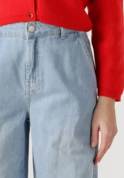 lichtblauwe msch copenhagen wide jeans mschingrid lis hw wide jeans