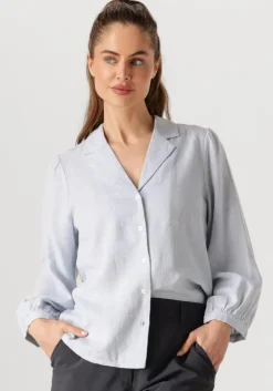 lichtblauwe msch copenhagen blouses mschpennie ginia 3 4 shirt