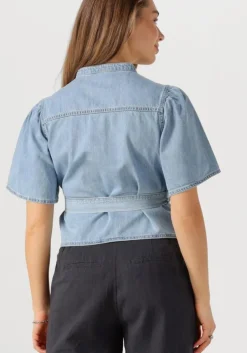 lichtblauwe msch copenhagen blouses mschingrid lis 2 4 shirt