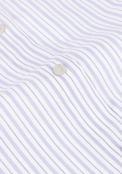 lichtblauwe neo noir blouses dita mini stripe shirt