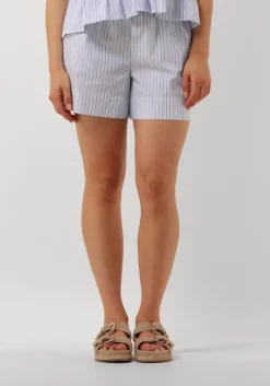 lichtblauwe neo noir broeken shady stripe shorts