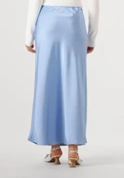 lichtblauwe neo noir maxirok vicky heavy sateen skirt