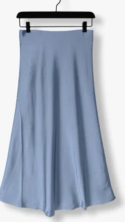 lichtblauwe neo noir midirok bovary skirt