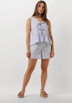 lichtblauwe neo noir top manja stripe top