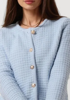 lichtblauwe neo noir vest limone knit jacket