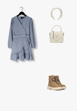 lichtblauwe nik & nik mini jurk aalicia dress