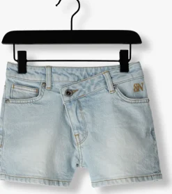 lichtblauwe nik & nik shorts faye denim short