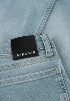 lichtblauwe nik & nik straight leg jeans blair denim pants