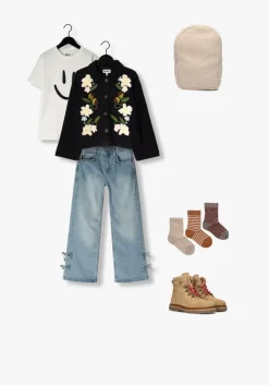 lichtblauwe nik & nik straight leg jeans blair denim pants