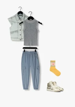 lichtblauwe nobell gilet beat denim gilette