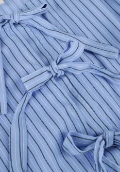 lichtblauwe notre-v blouses nv-frederica stripe