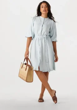 lichtblauwe notre-v mini jurk nv-fabienne