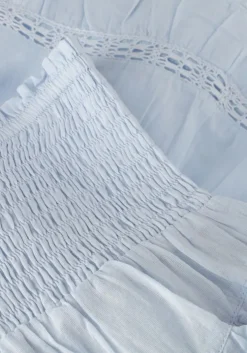 lichtblauwe notre-v minirok voile skirt
