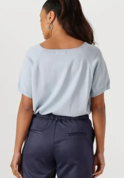 lichtblauwe nukus top anita top lurex