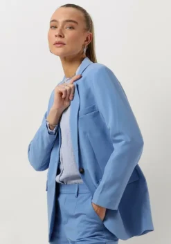 lichtblauwe object blazer objsigrid l/s blazer