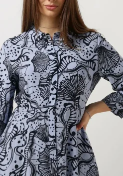 lichtblauwe object maxi jurk objjessa alli 3/4 shirt dress