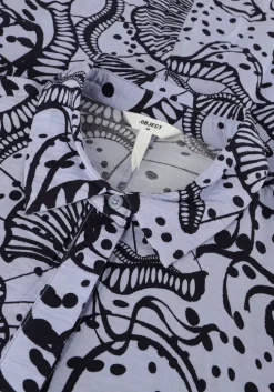 lichtblauwe object maxi jurk objjessa alli 3/4 shirt dress