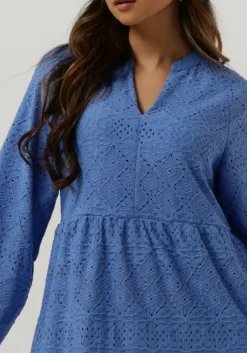 lichtblauwe object mini jurk objfeodora gia l/s dress