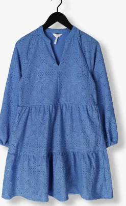 lichtblauwe object mini jurk objfeodora gia l/s dress
