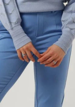 lichtblauwe object pantalon objlisa slim pant