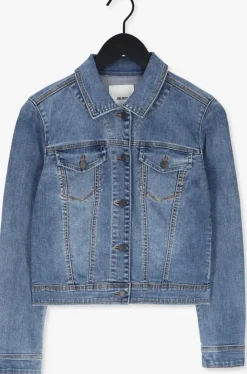 lichtblauwe object spijkerjas objwin new denim jacket noos