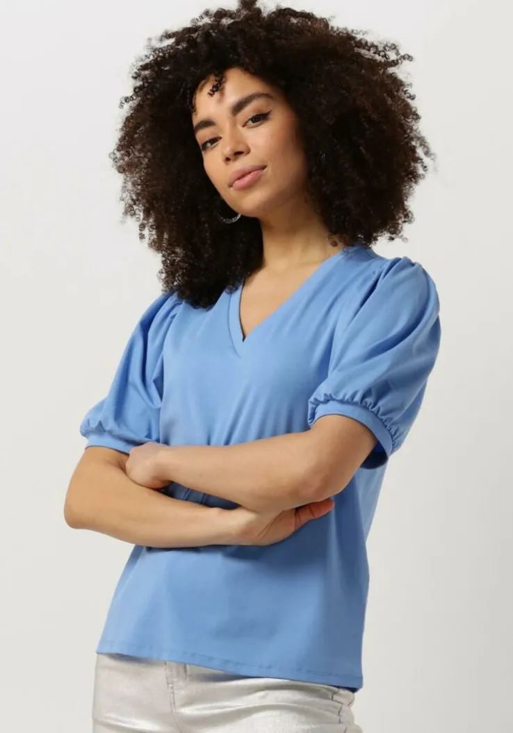 lichtblauwe object top objcaroline s/s top