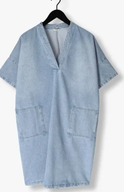 lichtblauwe penn & ink mini jurk dress