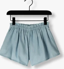 lichtblauwe petit blush korte broek ruffle short