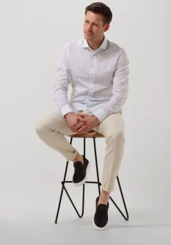 lichtblauwe profuomo casual overhemd ppuh10039