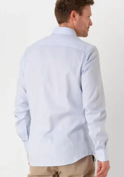 lichtblauwe profuomo klassiek overhemd fine twill - slim fit - non iron extra long sleeve