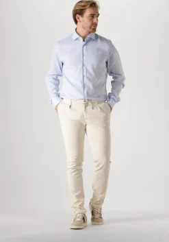 lichtblauwe profuomo klassiek overhemd fine twill - slim fit - non iron extra long sleeve