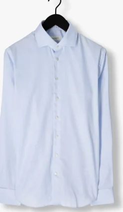 lichtblauwe profuomo klassiek overhemd fine twill - slim fit - non iron