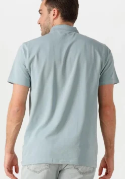 lichtblauwe pure path polo regular fit polo ss t-shirts