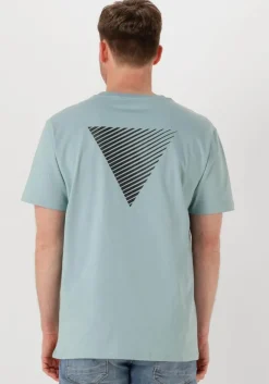 lichtblauwe pure path t-shirt regular fit crewneck ss t-shirts