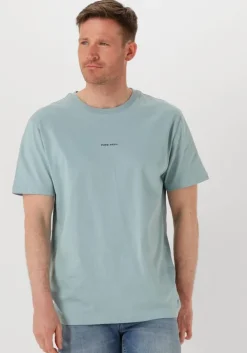 lichtblauwe pure path t-shirt regular fit crewneck ss t-shirts