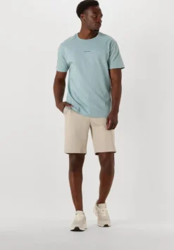 lichtblauwe pure path t-shirt regular fit crewneck ss t-shirts