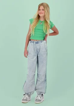 lichtblauwe raizzed slim fit jeans casablanca