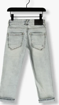lichtblauwe raizzed straight leg jeans berlin crafted