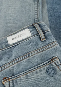 lichtblauwe raizzed wide jeans monaco special