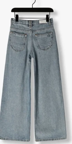 lichtblauwe raizzed wide jeans monaco special