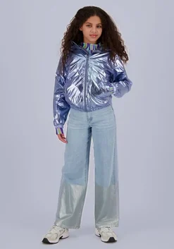 lichtblauwe raizzed wide jeans malaga