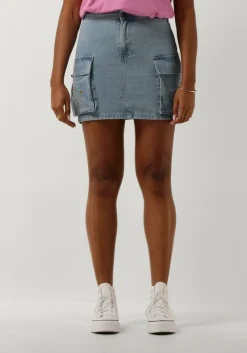 lichtblauwe refined department minirok jisel