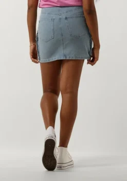 lichtblauwe refined department minirok jisel